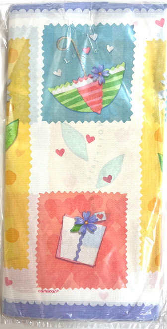 Showers of Love Pastel Bridal Shower Spring Wedding Party Paper Tablecover