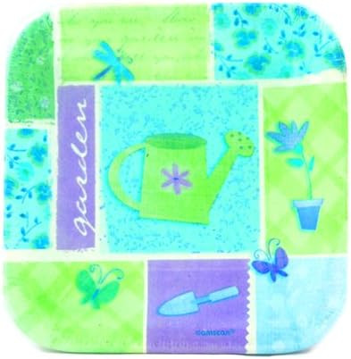 Garden Collage Wedding Spring Flower Floral Theme Party 7" Paper Dessert Plates