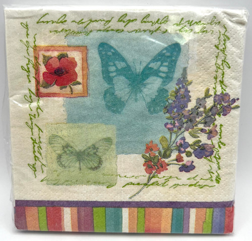 Poppy Botanical Floral Spring Flower Garden Party Paper Beverage Napkins