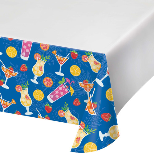 Summer Sippin' Tropical Luau Theme Cocktail Party Decoration Paper Tablecover