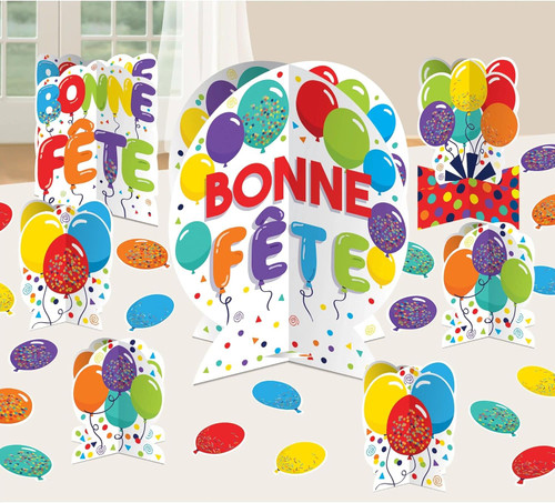 Bonne Fete French Name Day Birthday Party Centerpiece Table Decorating Kit