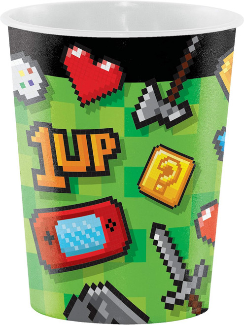 Gaming Party Video Game Gamer Kids Birthday Party Favor 16 oz. Plastic Cup