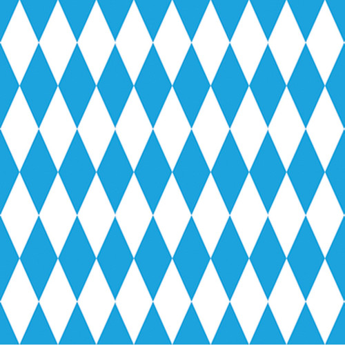 Blue & White Checkered Oktoberfest Theme Party Decoration Insta-Theme Backdrop