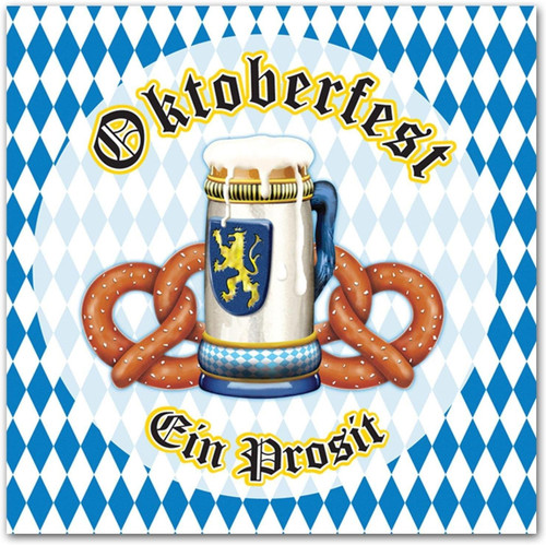 Oktoberfest German Beer Garden Bavarian Theme Party Paper Luncheon Napkins