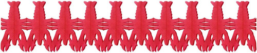Crawfish Cookout Boil Summer Luau Theme Party Hanging Decoration Tissue Garland