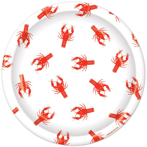 Crawfish Cookout Boil Summer Luau Theme Party 7" Paper Dessert Plates
