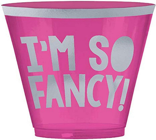 Young and Fab Over the Hill Birthday Party Cups Plastic Tumblers I'M SO FANCY