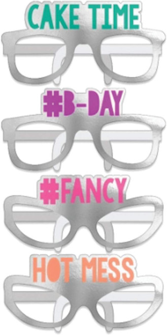 Young and Fab Over the Hill Adult Birthday Party Favor Paper Glasses