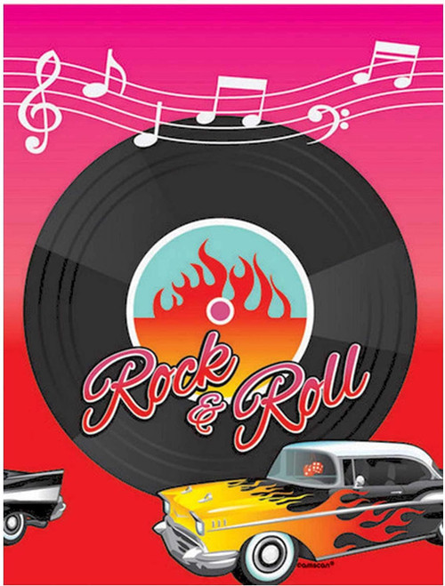 Classic 50's Car Retro Decades Theme Party Decoration Plastic Tablecover