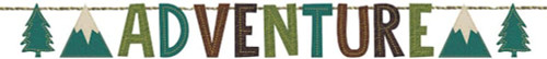 Wilderness Adventure Outdoors Camping Birthday Party Decoration Letter Banner