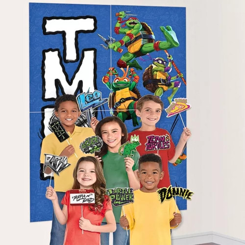 TMNT Mutant Mayhem Ninja Turtles Birthday Party Decoration Scene Setters Props