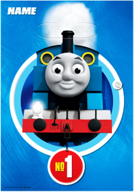 Thomas All Aboard Tank Engine Train Kids Birthday Party Favor Sacks Loot Bags