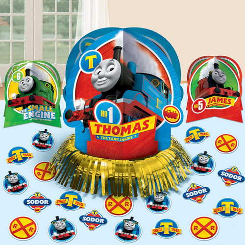 Thomas All Aboard Tank Engine Train Kids Birthday Party Table Decorating Kit