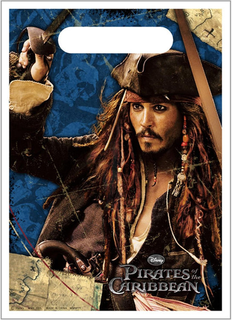 Pirates of the Caribbean Movie Disney Kids Birthday Party Favor Bags Treat Sacks