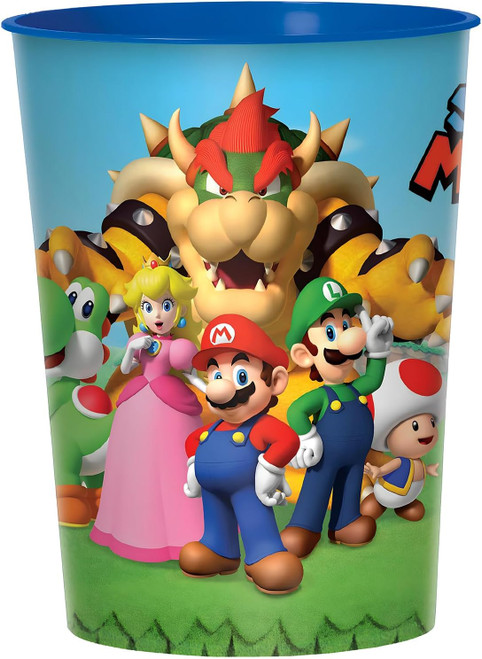 Super Mario Brothers Nintendo Game Birthday Party Favor 16 oz. Plastic Cup GROUP