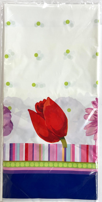 Negley Blossoms Spring Floral Flower Theme Party Decoration Plastic Tablecover