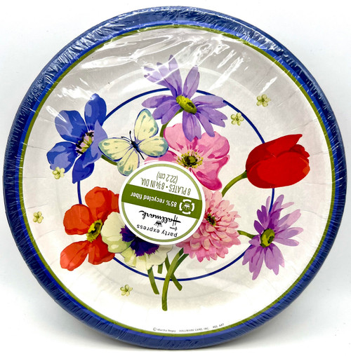Negley Blossoms Spring Floral Flower Theme Party 9" Paper Dinner Plates