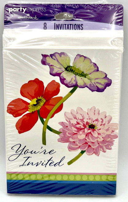Negley Blossoms Spring Floral Flower Theme Party Invitations w/Envelopes
