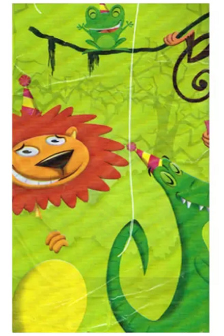 Jungle Frolic Wild Safari Animals Birthday Party Decoration Plastic Tablecover