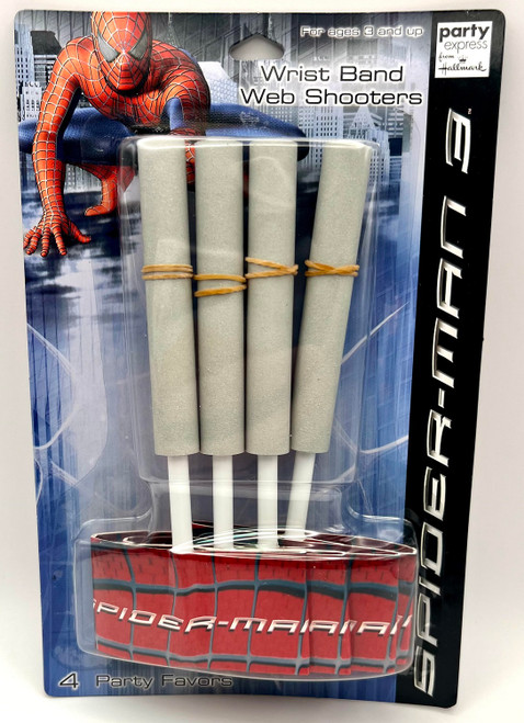 Spider-Man 3 Movie Superhero Birthday Party Favor Paper Wrist Band Web Shooters