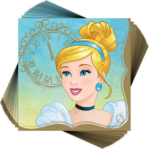 Disney Princess Cartoon Movie Birthday Party Paper Luncheon Napkins CINDERELLA