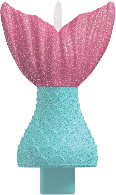 Shimmering Mermaids Girls Kids Birthday Party Decoration Tail Molded Cake Candle