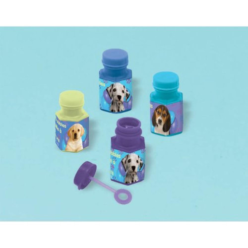 Party Pups Puppy Dog Animal Kids Birthday Party Favor Toy Mini Bubbles