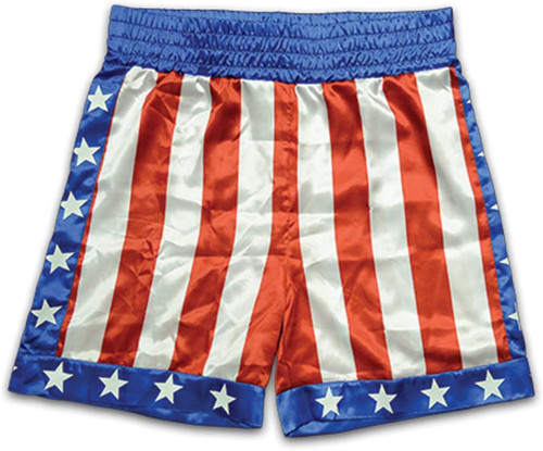Apollo Creed Boxing Trunks Rocky Fancy Dress Halloween Adult Costume Accessory