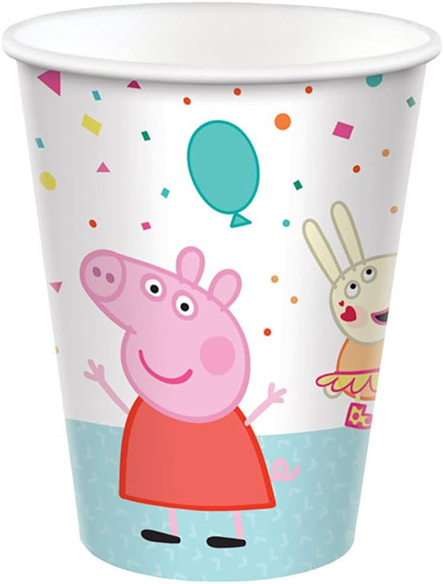 Peppa Pig Confetti Nick Jr Cartoon Show Kids Birthday Party 9 oz. Paper Cups