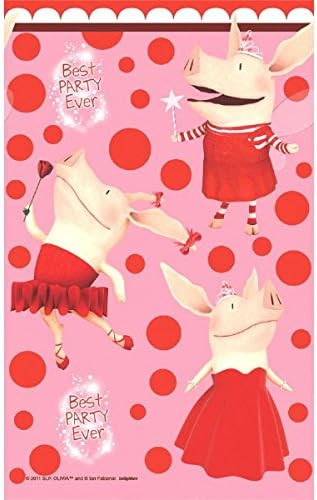 Olivia Nick Jr Pig Welcome World Kids Birthday Party Decoration Paper Tablecover