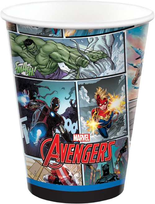 Marvel Avengers Powers Unite Superhero Kids Birthday Party 9 oz. Paper Cups