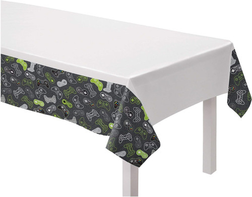 Level Up Video Game Gamer Kids Birthday Party Decoration Paper Tablecover