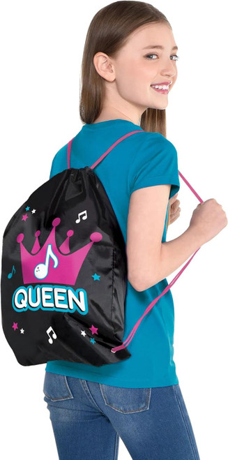 Internet Famous Pop Music Dance Girl Kids Birthday Party Favor 4 ct. Cinch Bags