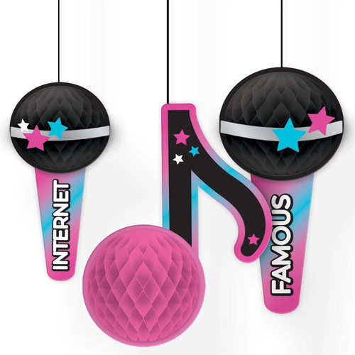 Internet Famous Pop Music Dance Girl Kids Birthday Party Hanging Decorations