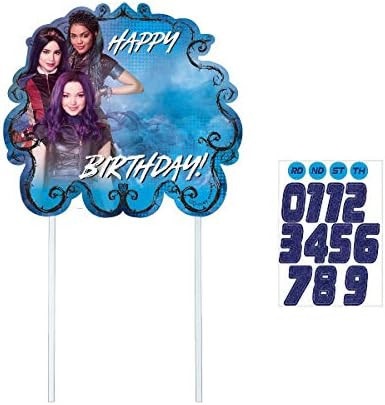 Descendants 3 Movie Disney Theme Kids Birthday Party Cake Pick Decoration