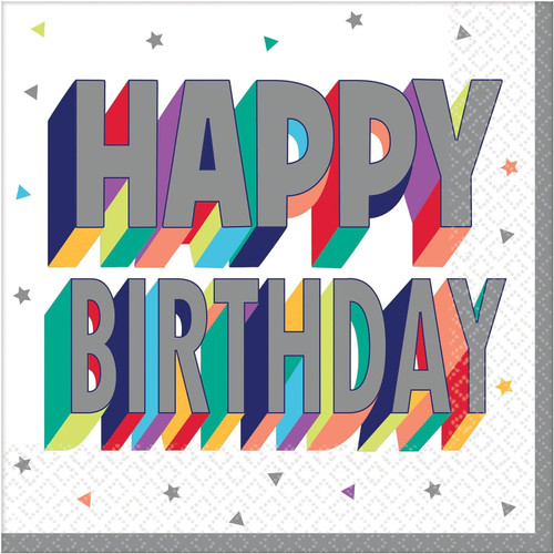 Here's to Your Birthday Over the Hill Party Paper Luncheon Napkins