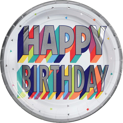 Here's to Your Birthday Over the Hill Party 7" Paper Dessert Plates