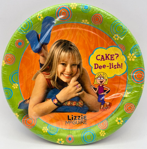 Lizzie McGuire Hilary Duff Disney Kids Birthday Party 7" Paper Dessert Plates