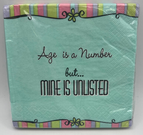 Forever Young Over the Hill Birthday Party Paper Beverage Napkins UNLISTED