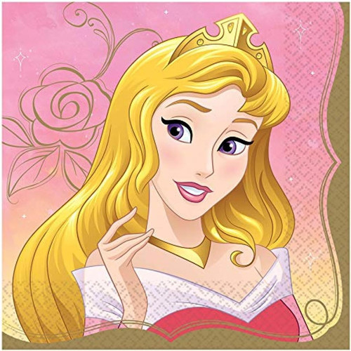 Disney Princess Cartoon Movie Kids Birthday Party Paper Luncheon Napkins AURORA