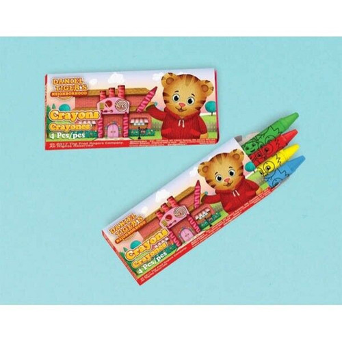 Daniel Tiger's Neighborhood PBS Kids Birthday Party Favor Crayons