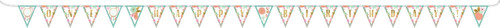 Boho Birthday Girl Bohemian Kids Party Hanging Decoration Pennant Banner