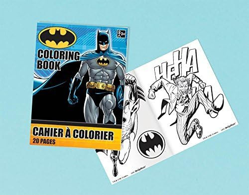 Batman Heroes Unite DC Comics Kids Birthday Party Favor Mini Activity Pad
