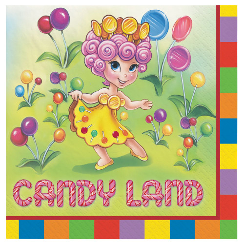 Candy Land Hasbro Board Game Kids Birthday Party Paper Luncheon Napkins