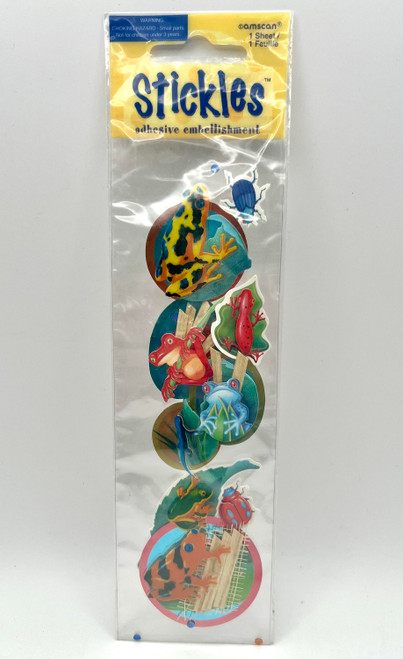 Frogs Lizards Rainforest Jungle Animals Birthday Party Favor Stickles Stickers