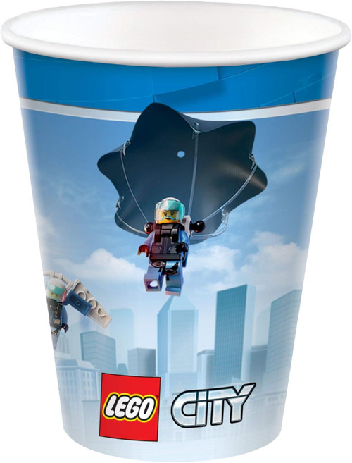 Lego City Movie Toy Game Kids Awesome Birthday Party 9 oz. Paper Cups