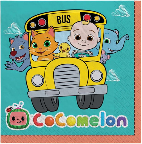 Cocomelon Baby Cute Kids Birthday Party Paper Luncheon Napkins