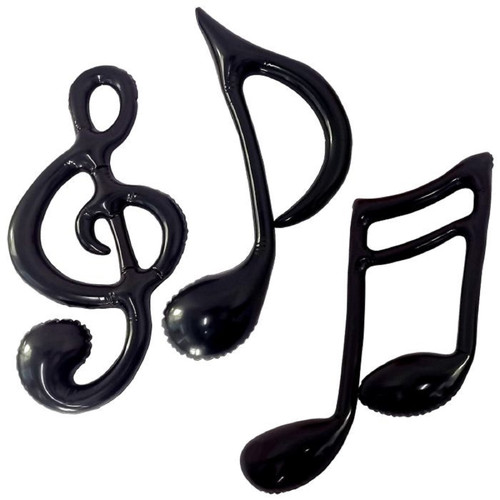 Inflatable Musical Notes 50's Decades Music Retro Theme Party Hanging Decoration
