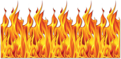 Flame Fire Halloween Theme Party Hanging Wall Decoration Insta-Theme Backdrop