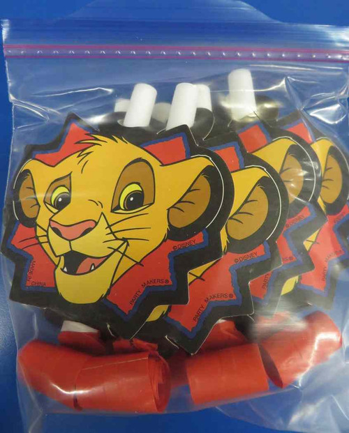 RARE Lion King Disney Cartoon Movie Kids Birthday Party Favor Horns Blowouts